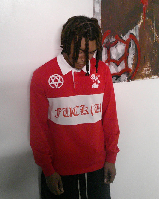 FUCK(U) LONG SLEEVE POLO